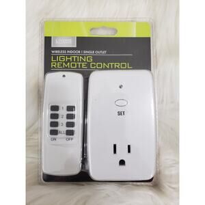 Living Solutions Lighting Remote Control Plug Wireless Indoor Single Outlet